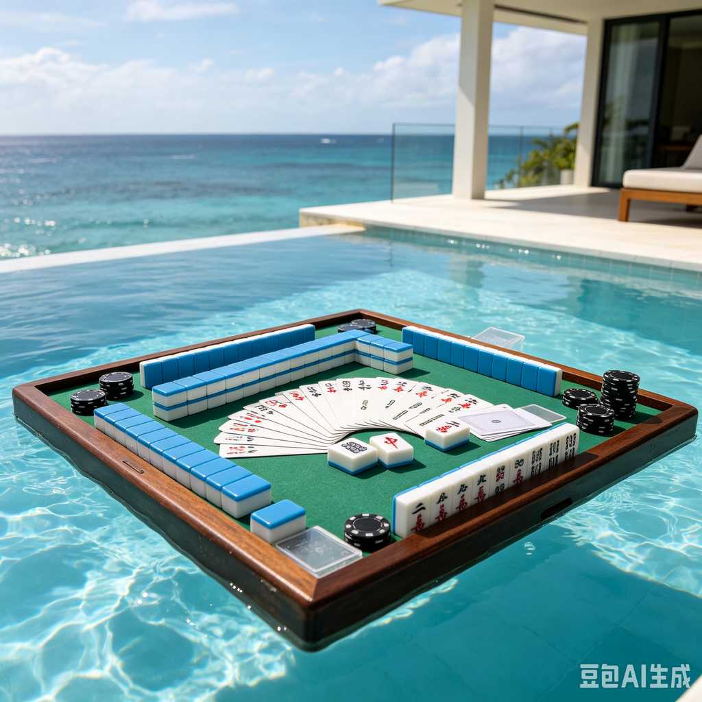 gradient green mahjong set